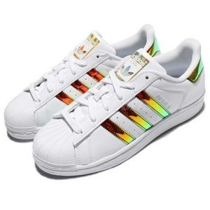 superstar adidas rainbow stripes